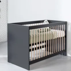 Europe Baby Ledikant 60-120 Nova Zwart/Eiken><noscript><img width=
