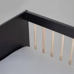 Europe Baby Ledikant 60-120 Nova Zwart/Eiken><noscript><img width=