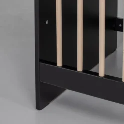 Europe Baby Ledikant 60-120 Nova Zwart/Eiken><noscript><img width=