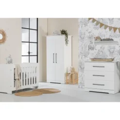 Ledikant 60 x 120 - Commode 3 Laden - Hanglegkast Jewel> Complete Babykamers|Ladekasten