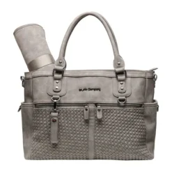Little Company Diaperbag Monaco Braided Taupe><noscript><img width=