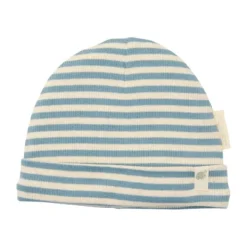 Little Dutch Babymuts - 0-3 Mnd - Size 1 - Stone Blue Stripe> Mutsjes