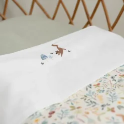 Little Dutch Ledikantlaken Geborduurd Paddenstoelen 110 x 140 cm><noscript><img width=