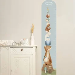 Little Dutch Muursticker Groeimeter Forest Friends 27,5 x 142 cm> Wand Decoratie