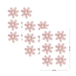 Little Dutch Muurstickers Flowers Fairy Garden - 3x A4 Size Sheets> Wand Decoratie