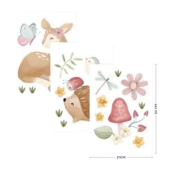 Little Dutch Muurstickers Fairy Garden - 3x A4 Size Sheets> Wand Decoratie
