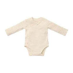 Little Dutch Stripe Lange Mouw Overslag Romper - Maat 44 - Soft Beige><noscript><img width=