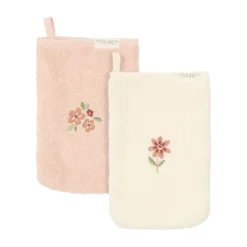 Little Dutch Washandjes Geborduurd Forest Friends (Set van 2)> Waskussenhoezen|Washandjes