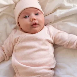 Lodger Melange Mutsje - 0-6mnd - Tan><noscript><img width=