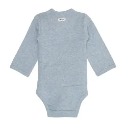 Lodger Melange Romper Lange Mouwen - Maat 50 - Blue Fogg> Rompertjes