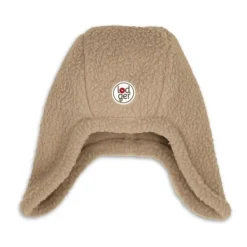 Lodger Muts Teddy Fleece Beige 0-3M> Mutsjes
