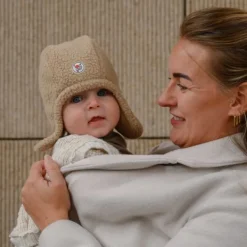 Lodger Muts Teddy Fleece Beige 0-3M><noscript><img width=