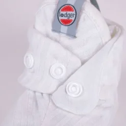 Lodger Slipper Seersucker Cloud Dancer 3-6mnd><noscript><img width=