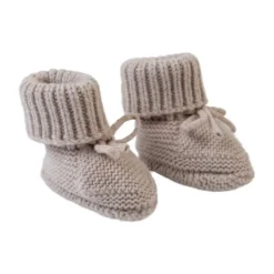 Lodger Slofjes Merino Wool Beige 6-12M> Slofjes