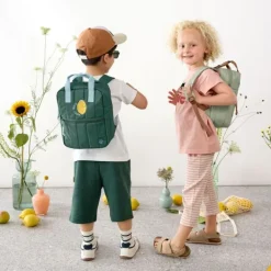 Lässig Little Gang Mini Backpack Square - Dark Green><noscript><img width=