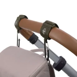 Lässig Stroller Hooks Met Karabijnhaak Olive 2-Pack><noscript><img width=