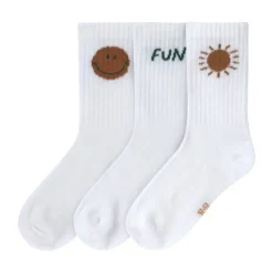 Lässig Tennis Socks GOTS Little Gang Fun 19-22 3pcs><noscript><img width=
