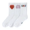 Lässig Tennis Socks GOTS Little Gang Smile 23-26 3pcs> Sokjes