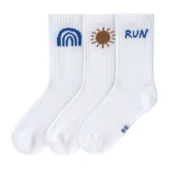 Lässig Tennis Socks GOTS Little Gang Run 19-22 3pcs> Sokjes