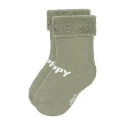Lässig Terry Socks GOTS - 3-pack - Pear Light Khaki - Maat 15-18><noscript><img width=