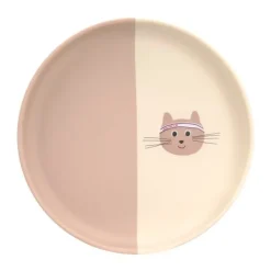 Lässig Tiny Team Cat Bord - Siliconen - Roze> Bordjes