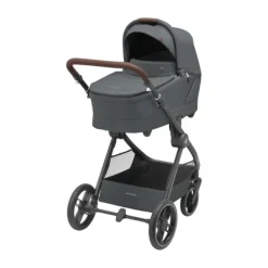 Maxi-Cosi Kinderwagen - Oxford Plus - Twillic Graphite (Dark Frame + Brown Leather)> Wandelwagens|Complete Kinderwagens