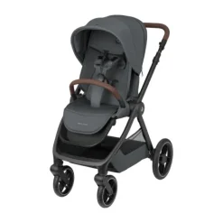Maxi-Cosi Kinderwagen - Oxford Plus - Twillic Graphite (Dark Frame + Brown Leather)><noscript><img width=