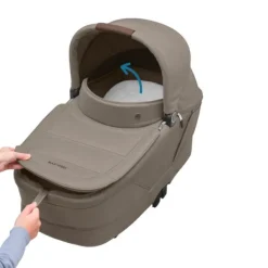 Maxi-Cosi Kinderwagen - Oxford Plus - Twillic Graphite (Dark Frame + Brown Leather)><noscript><img width=