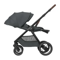 Maxi-Cosi Kinderwagen - Oxford Plus - Twillic Graphite (Dark Frame + Brown Leather)><noscript><img width=