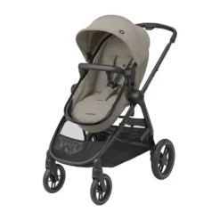 Maxi-Cosi Zelia3 Luxe Twillic Truffle (Black glossy frame & Black Leather)><noscript><img width=