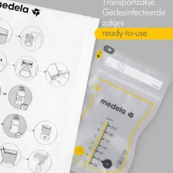 Medela Moedermelkbewaarzakjes Met Schenktuit 210ml 50st><noscript><img width=