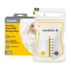 Medela Moedermelkbewaarzakjes Met Schenktuit 210ml 25st> Melk Bewaarzakjes