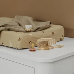 Meyco Aankleedkussenhoes Print - 50 x 70 cm - Jersey - Forest Animals Sand><noscript><img width=