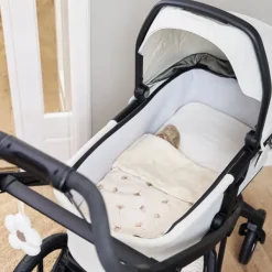 Meyco Baby Gingko Wiegdeken - 75 x 100 cm - Pre-Washed hydrofiel - Soft Sand><noscript><img width=