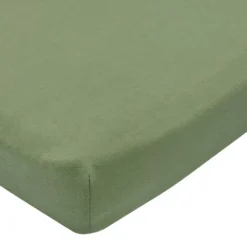 Meyco Baby Hoeslaken Boxmatras Uni Olive Green 75 x 95 cm> Accessoires Boxen
