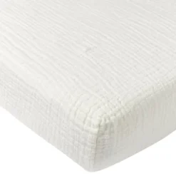 Meyco Baby Hydrofiel Hoeslaken Juniorbed - Uni - Offwhite - 70x140 cm> Hoeslakens