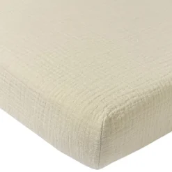 Meyco Baby Hydrofiel Hoeslaken Juniorbed - Uni - Soft Sand - 70x140 cm> Hoeslakens