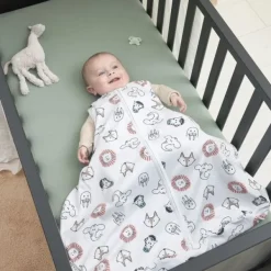 Meyco Baby Slaapzak Heupdysplasie Animal Multicolour 70 cm><noscript><img width=