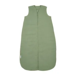 Meyco Baby Slaapzak Hydrofiel Gevoerd Uni Pre-Washed Olive Green 110 cm> 4-Seizoenen Slaapzakken