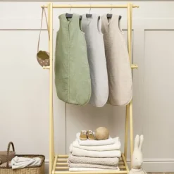 Meyco Baby Slaapzak Hydrofiel Gevoerd Uni Pre-Washed Sand 70 cm><noscript><img width=