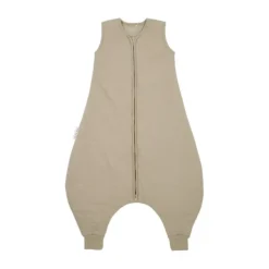 Meyco Baby Slaapzak Jumper Winter Slub Met Team No Sleep Applicatie Taupe / Offwhite 80 cm><noscript><img width=