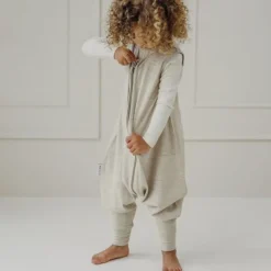 Meyco Baby Slaapzak Jumper - Studio - Merinowol - Sand Melange - 92 cm><noscript><img width=