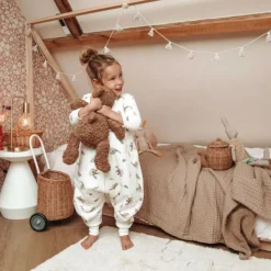 Meyco Baby Slaapzak Jumper Winter Robin Multicolour 92 cm><noscript><img width=