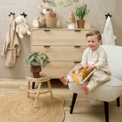 Meyco Baby Slaapzak Jumper Winter Penguin Soft Sand 80 cm><noscript><img width=