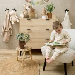 Meyco Baby Slaapzak Jumper Winter Penguin Soft Sand 80 cm><noscript><img width=