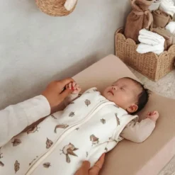 Meyco Baby Slaapzak Met Afritsbare Mouwen Robin Multicolour 70 cm><noscript><img width=