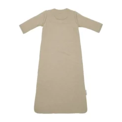Meyco Baby Slaapzak Met Afritsbare Mouwen Slub Met Smile Applicatie Taupe / Offwhite 110 cm><noscript><img width=