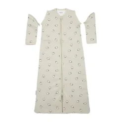 Meyco Baby Slaapzak Met Afritsbare Mouwen Penguin Soft Sand 70 cm><noscript><img width=