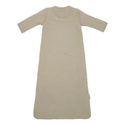 Meyco Baby Slaapzak Met Afritsbare Mouwen Slub Met Smile Applicatie Taupe / Offwhite 70 cm> 4-Seizoenen Slaapzakken|Winter Slaapzakken