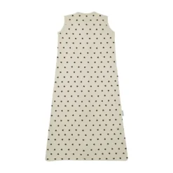 Meyco Baby Sweet Heart Zomerslaapzak - 90 cm - Soft Sand/Black> 4-Seizoenen Slaapzakken|Zomer Slaapzakken